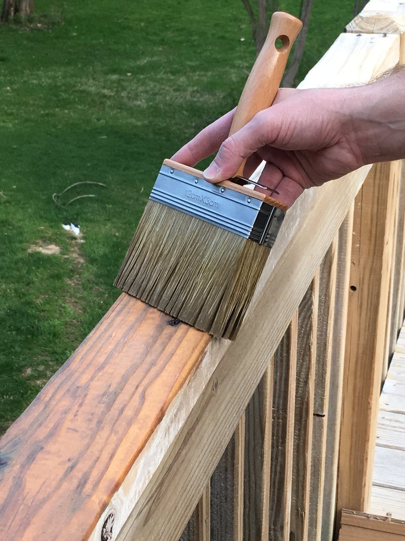 SaverSystems #1 Deck Premium Semi-Transparent Outdoor Wood Stain and Sealer in One - Water Based Wood Stain for Decks, Fences, & Siding - 1 Gallon (Natural) - Image 5